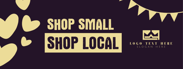 Shop Small Shop Local Facebook Cover Design Image Preview