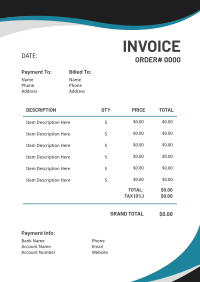 Touch Stone Invoice Preview