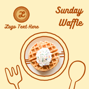 Yummy Waffle Plate Instagram post Image Preview