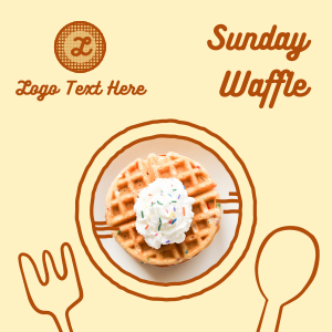 Yummy Waffle Plate Instagram post Image Preview