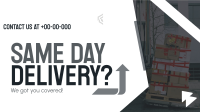 Reliable Delivery Courier Facebook event cover Image Preview