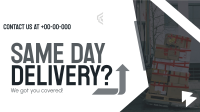 Reliable Delivery Courier Facebook Event Cover Image Preview