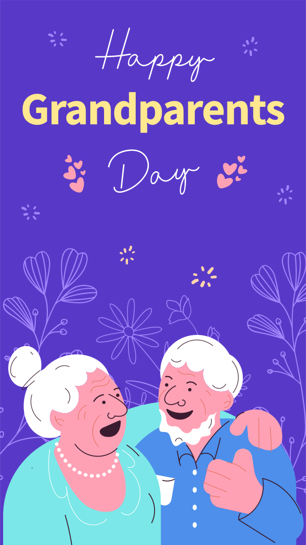 Happy Grandparents Day Facebook Story Design Image Preview