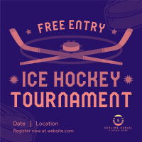 Ice Hockey Tournament Instagram post Image Preview