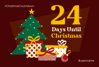 Festive Christmas Countdown Pinterest Cover Design
