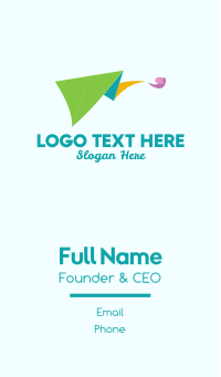 Colorful Flying Kite Business Card | BrandCrowd Business Card Maker