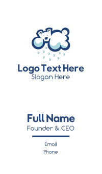 Ice Polar Cloud Business Card Design
