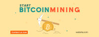 Start Crypto Mining Facebook Cover Design