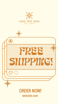 Quirky Shipping Delivery Instagram Story Design