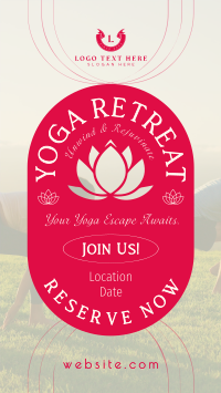 Yoga Retreat Day Facebook Story Preview