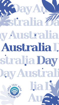 Australia Day Pattern YouTube short Image Preview
