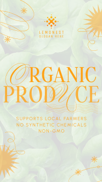 Minimalist Organic Produce Instagram reel Image Preview