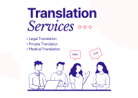 Translator Services Postcard Image Preview