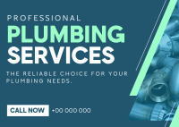 Expert Plumber Service Postcard Image Preview