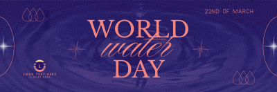 World Water Day Greeting Twitter header (cover) Image Preview