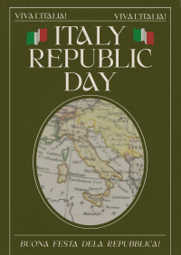 Retro Italian Republic Day Flyer Image Preview