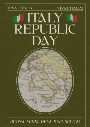 Retro Italian Republic Day Flyer Image Preview