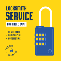 Locksmith Services Instagram Post Design