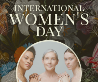 Floral International Women's Day Facebook Post Design