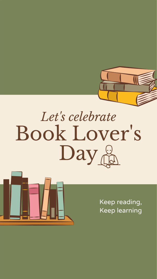 Book Lovers Celebration Instagram Story Design Image Preview