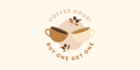 Buy 1 Get 1 Coffee Twitter Post Design