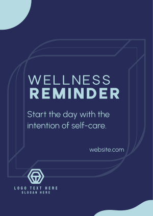 Wellness Self Reminder Poster Image Preview