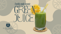 Fresh Healthy Drink Facebook Event Cover Design