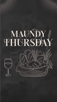 Maundy Thursday Supper Instagram story Image Preview