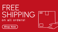 Minimalist Free Shipping Deals Facebook event cover Image Preview