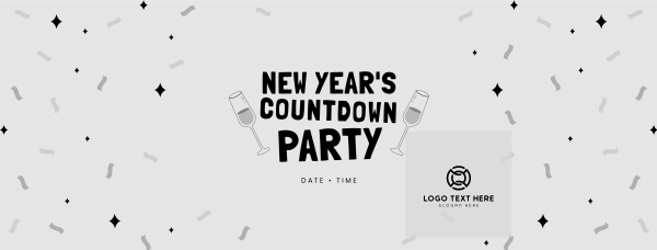 New Year Countdown Party Facebook Cover Design Image Preview
