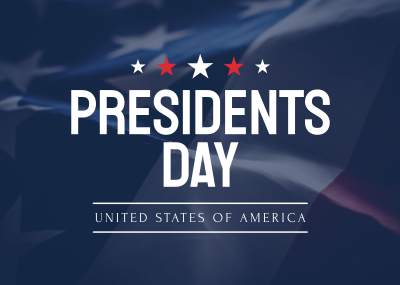 Presidents Day Postcard Image Preview