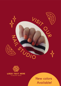 Visit Nail Studio Flyer Design