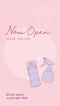 Hair Salon Opening Instagram Story Design