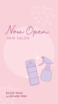 Hair Salon Opening Instagram story Image Preview