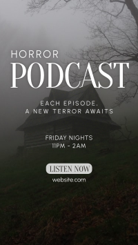 Horror Podcast TikTok Video Design