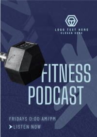 Modern Fitness Podcast Flyer Design