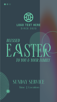 Easter Sunday Service TikTok Video Design