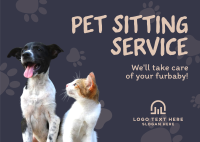 Pet Sitting Service Postcard Image Preview