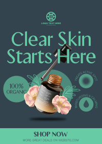 Organic Acne Treatment Poster Preview