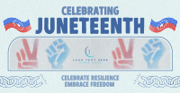 Rustic Juneteenth Greeting Facebook ad Image Preview