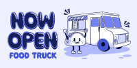 Cutesy Food Truck Mascot Twitter Post Image Preview