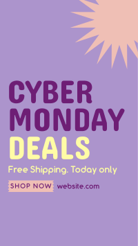 Quirky Cyber Monday Instagram story Image Preview