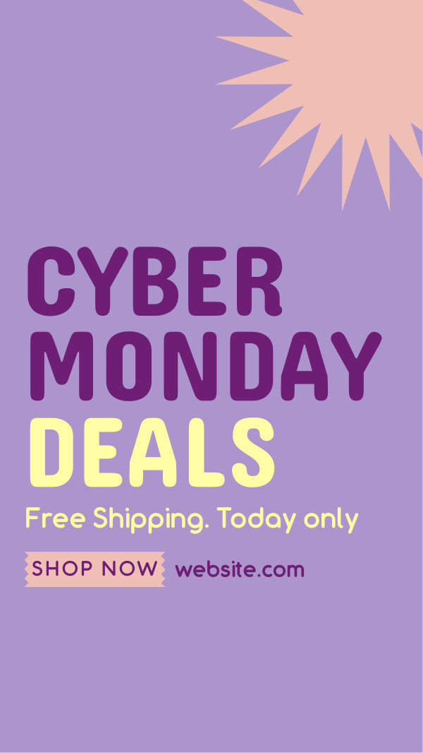 Quirky Cyber Monday Instagram Story Design Image Preview