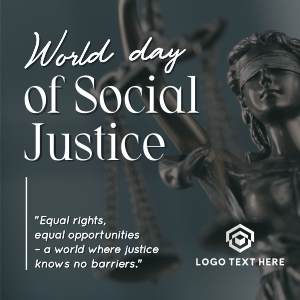 World Social Justice Day Instagram post Image Preview