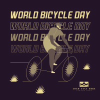 Happy Bicycle Day Instagram Post Design