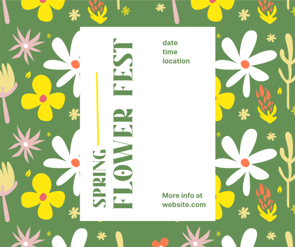 Flower Fest Facebook Post Design Image Preview