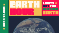 Mondrian Earth Hour Reminder Facebook event cover Image Preview