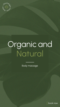 Organic Body Massage Facebook story Image Preview