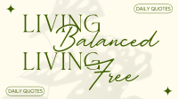 Balanced Life Quote Facebook Event Cover Image Preview