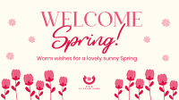 Welcome Spring Greeting Animation Image Preview